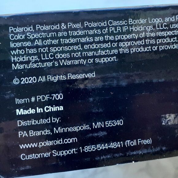 Polaroid 7" Hi Resolution Digital Frame Sreen Photo Black PDF - 700 Brand New - Picture 5 of 7